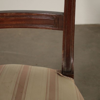 Vier Stühle Mahogani England Späten 18. Jahrhundert
