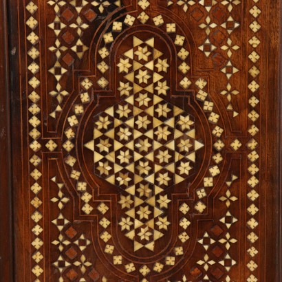 Ivory Inlaid Kneeler Maple Walnut Italy 19th Century