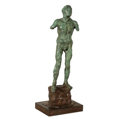 Sculpture Bronze Bois Giovanni Paganin Italie Années 60-70