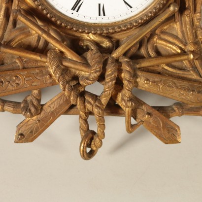 Table Clock Gilded Bronze France Late 19th Century
