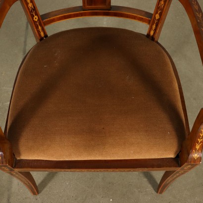 Ein Paar Neoklassische Sessel im Stil Italien Mitte 20. Jahrhundert