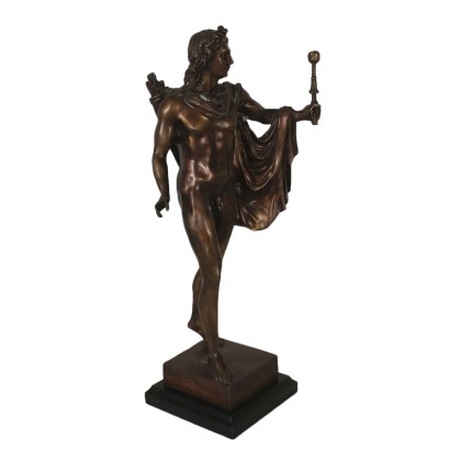 Apollo God of the Sun Bronze Sculpture Italy 20th Century