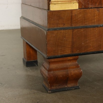 Impressive Bookcase Maple Walnut Italy First Half of 1800s