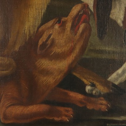 Die Hirschjagd Öl auf Leinwand 18. Jahrhundert