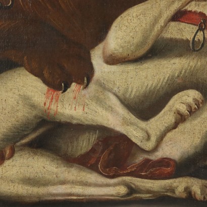 arte, arte italiano, pintura italiana antigua, El asalto del puma, El asalto del puma