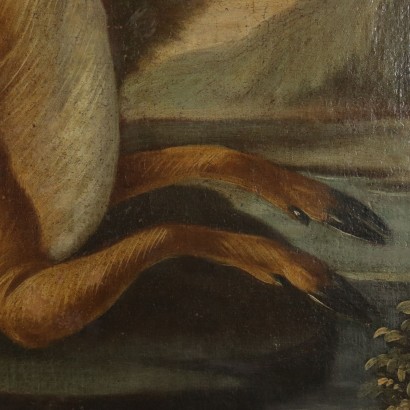 Hirschjagd Öl auf Leinwand 18. Jahrhundert