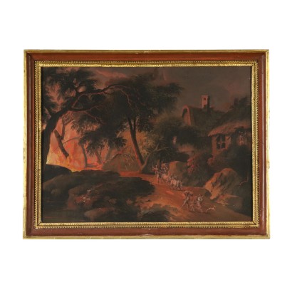 Allegorie des Sommers Tempera auf Leinwand 18. Jahrhundert