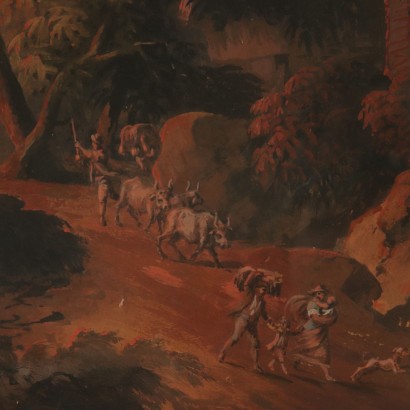 Allegorie des Sommers Tempera auf Leinwand 18. Jahrhundert