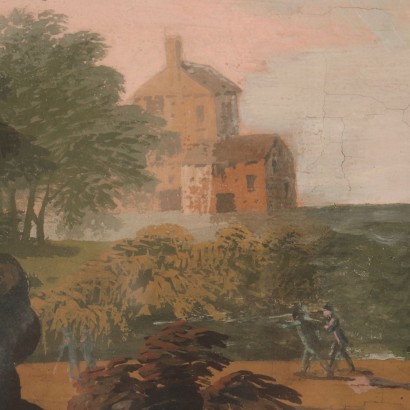 Allegorie des Frühlings Tempera auf Leinwand 18. Jahrhundert