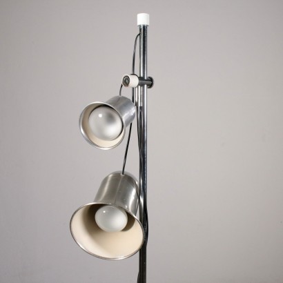 Stehlampe Metall Aluminium Vintage Italien 70er Jahren