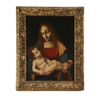 Madonna mit Kind Anhänger von Marco D'Oggiono 17. Jahrhundert