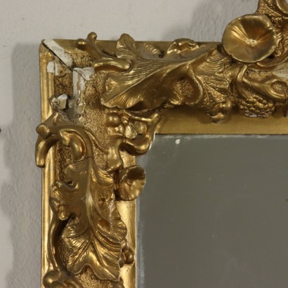 Vergoldeter Geschnizter Spiegel Italien 19. Jahrhundert