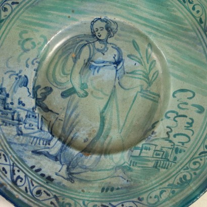 Pair of Decorated Ceramic Plates Italy 16th Centruy