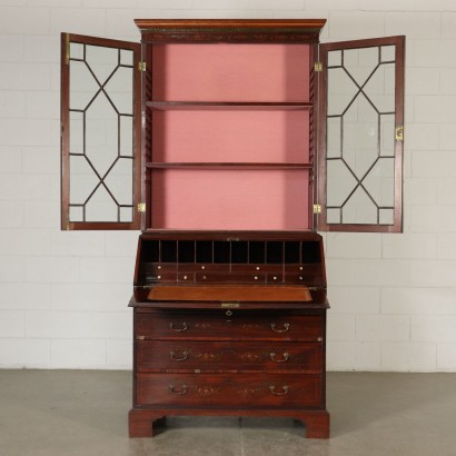 Bureau Bookcase with Drop-leaf Mahogany England 19th Century