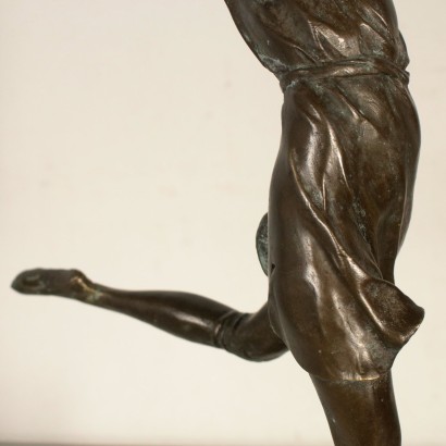Bronze Sculpture Dancer Marble Base Copy by Bruno Zach France '900