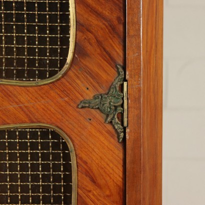 Bookcase Napoleon III Style Ebonized Details Italy 20th Century