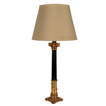 Revival Table Lamp Ebonized Leg Italy First Half of 1900s