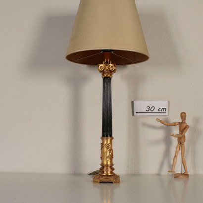 Revival Table Lamp Ebonized Leg Italy First Half of 1900s