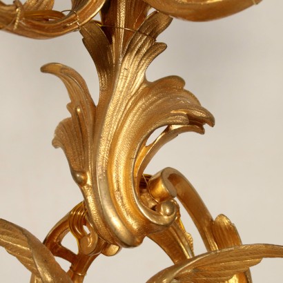 Gilded Bronze Candle Tree Early 20th Century