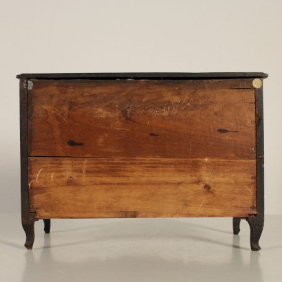 Mock-up of Chest of Drawers Walnut Italy 18th Century