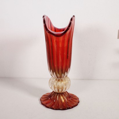Vase im Stil von Barovier Glas Murano 20. Jahrhundert