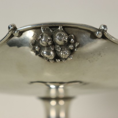 Silver Tray on Stand Milan Italy 20th Century
