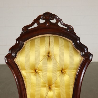 Fünf Stühle Mahogani Italien 19. Jahrhundert