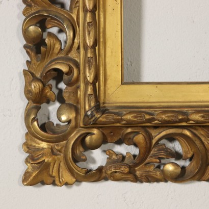 Revival Carved Gilded Frame Italy 20th Century