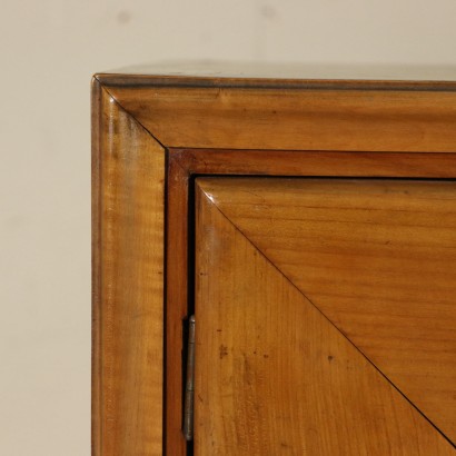 Buffetschrank Spiegel Ahorn furniertem Holz Italien 40er Jahre.