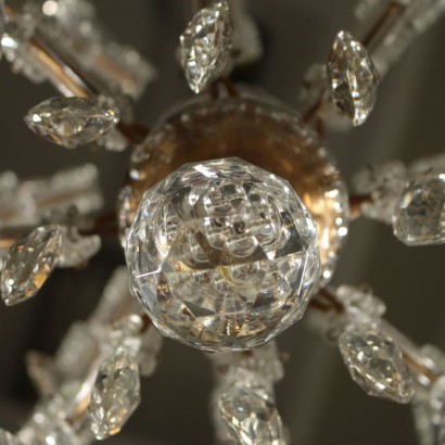 Marie Therese Chandelier Crystal Pendants Italy Early 1900s
