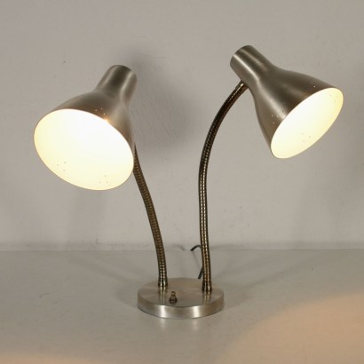 Lampe de Table Aluminium chromé Fabriqué en Italie Années 70