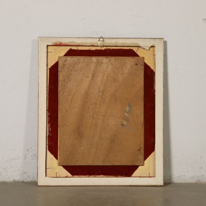 Glimpse of Milan Porta Garibaldi Oil on Plywood 1929