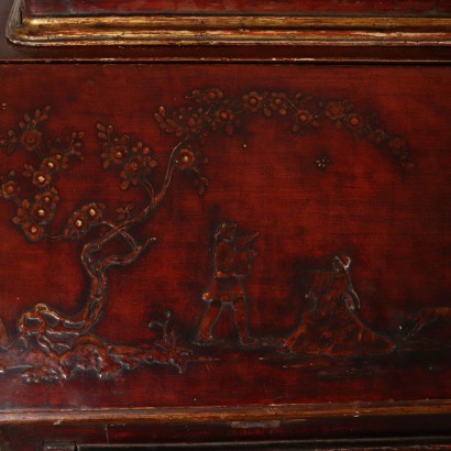 Lacquered Bureau Bookcase Piedmont Italy Mid 18th Century