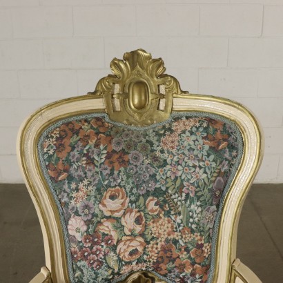 Pair of Gilded Armchairs Louis Philippe Italy Mid 19th Century