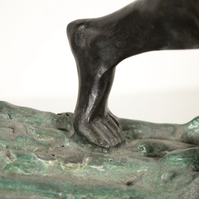 Sculpture Bronze Figure Mythologique de Caronte '900
