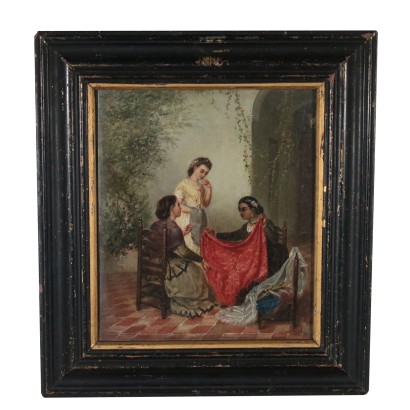 Alvaro Miron The Choice of Fabrics Oil Painting 1872