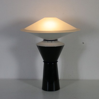 Tischlampe für Arteluce Kunststoff Glas Vintage Italien 80er Jahre
