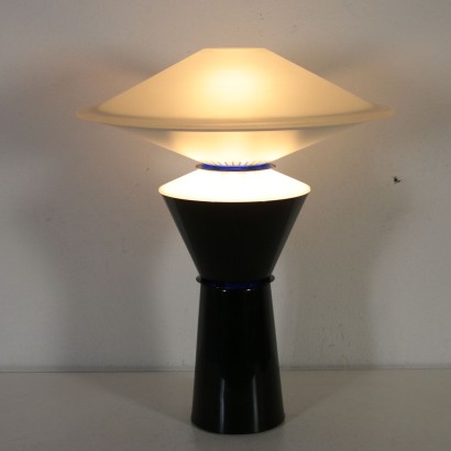 Tischlampe für Arteluce Kunststoff Glas Vintage Italien 80er Jahre