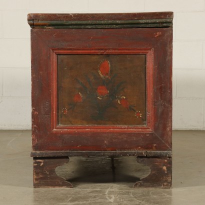 Painted Lacquered Storage Bench Italy Late 1700s