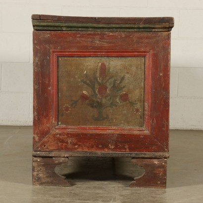 Painted Lacquered Storage Bench Italy Late 1700s