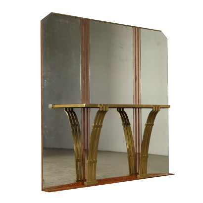 Console Table with Mirror Vintage France 1930s-1940s