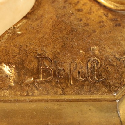 Preying Arab by Antoine Bofill Gilded Bronze Bone France 20th Century