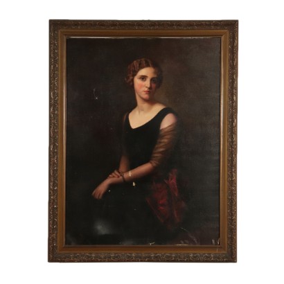 Arte Novecento-Grande ritratto femminile