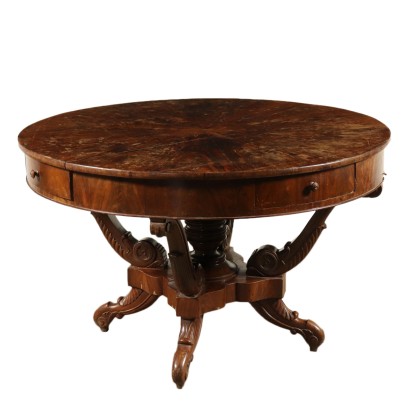 Round Table Mahogany Italy 19th Century