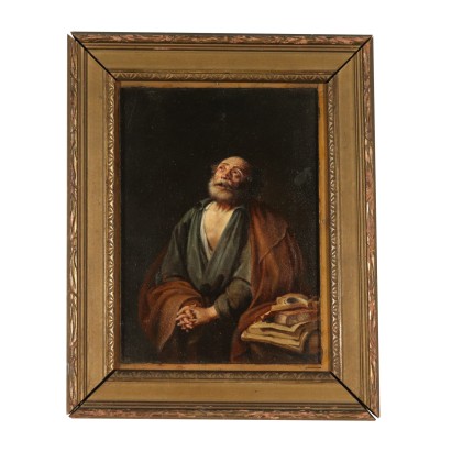 St. Peter in Tears Oil Painting 19th Century