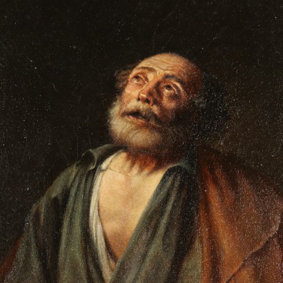 St. Peter in Tears Oil Painting 19th Century