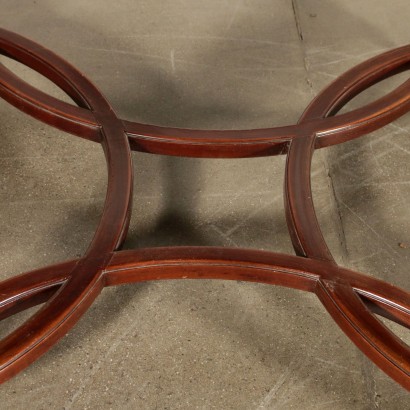 Revival Table Mahogany Veneer Italy Mid 20th Century