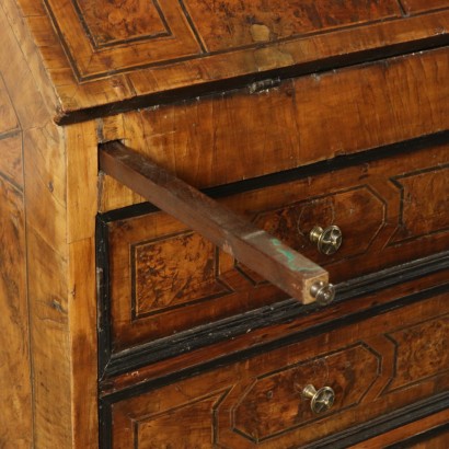 Bureau Bookcase with Inlays Italy First Half of 1700s