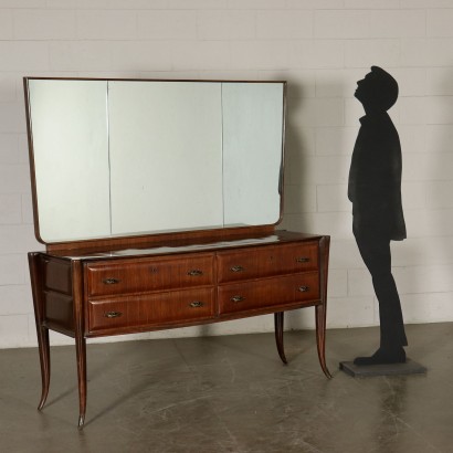 Chest of Drawers with Mirror Vintage Italy 1950s
