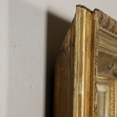 Gilded Mirror Plaster Carvings Italy Late 1800s